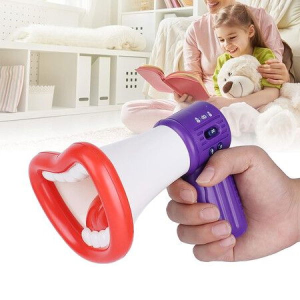 Kids Voice Changer Toy Megaphone Function Toy With Recording Microphone For Toddlers Childrens Speaker Toys