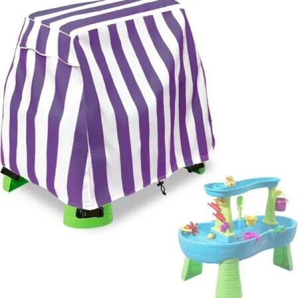 Kids Water Table Cover Fit Water Table,Outdoor Water Table Toys Cover,Dustproof Thick Rainproof Full Protection Kids Water Table Cover Color Purple