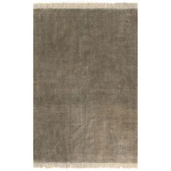 Kilim Rug Cotton 120x180 Cm Taupe