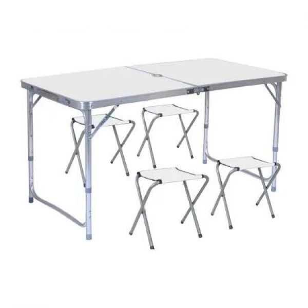 KILIROO Camping Table 120cm Silver (With 4 Chair) KR-CT-104-CU