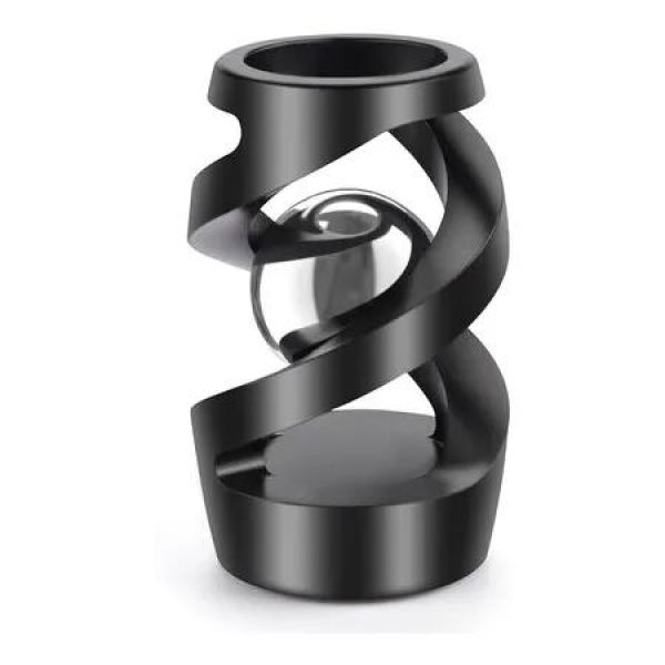 Kinetic Desk Toys, Kinetic Spinning Desk Toy for Office for Men Women, Quite Fidget Toys for boys Girls, Black