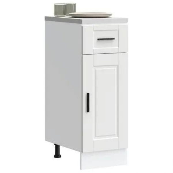 Kitchen Base CabinetÂ Porto White Engineered Wood
