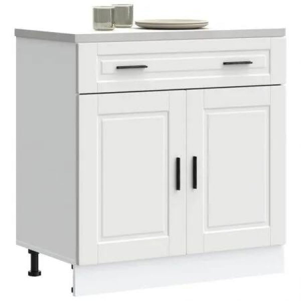 Kitchen Base CabinetÂ Porto White Engineered Wood