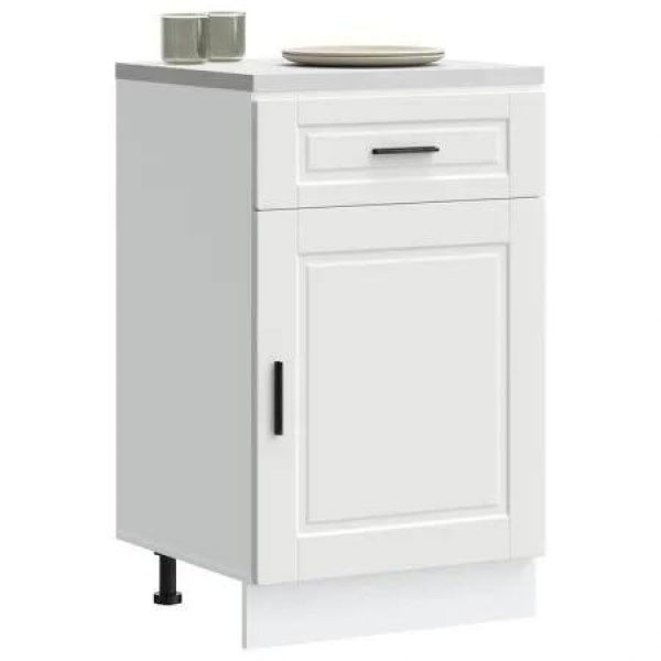 Kitchen Base CabinetÂ Porto White Engineered Wood