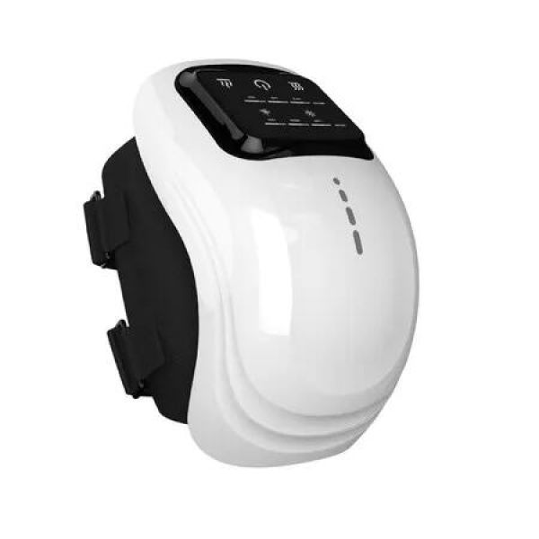 Knee Massager Smart with Heat,3 Vibration Modes and 3 Heating Levels,LED Vitality Joints Knee Massager,Gifts for Grandma & Grandpa,White