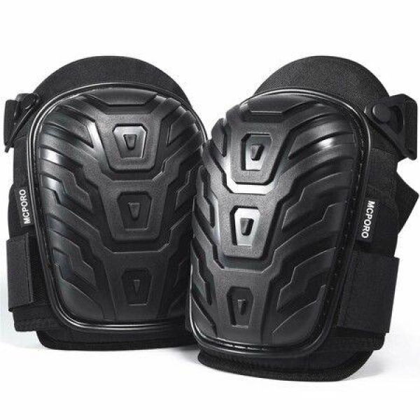 Knee Pads For Work Universal Fit For Men And Women - Professional Poly-Shield Knee Pads With Gel-Padded Cushion