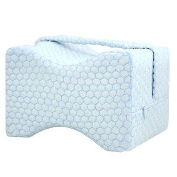 Knee Pillow for Side Sleepers Cooling Leg Pillow for Sciatica Back Joints Hips Spine Aligning Support Surgery Recovery Pregnancy Christmas Gift COL Blue
