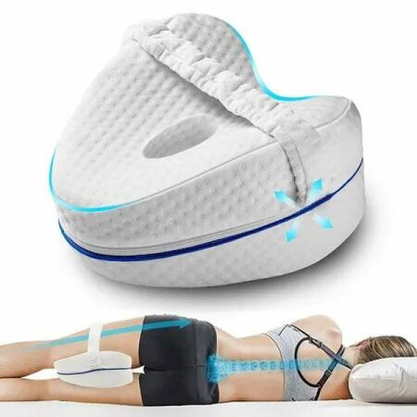Knee Pillow for Side Sleepers,Leg Pillows for Sleeping, Knee Cushion for Sleeping,Suitable for Relieving Leg-White