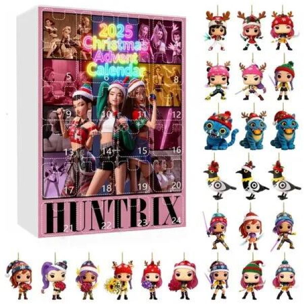 Kpop Demon Advent Calendar 24 Days Countdown Mini Toys Ornaments Gifts Holiday Halloween Christmas Gift Decoration