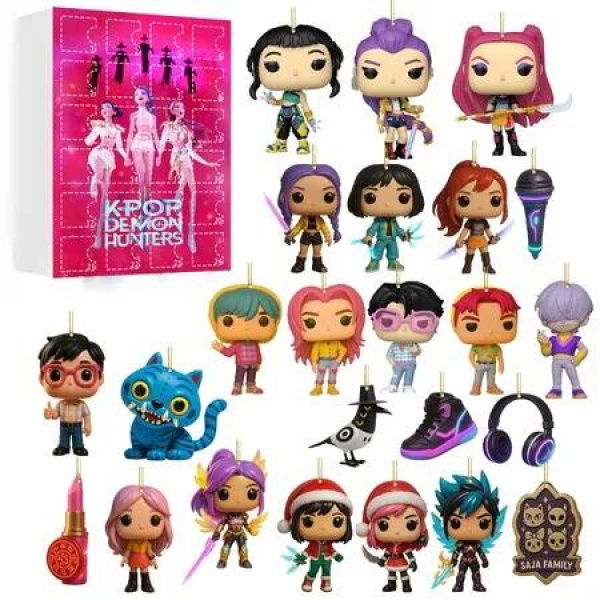 Kpop Demon Advent Calendar 24 Days Countdown Mini Toys Ornaments Gifts Holiday Halloween Christmas Gift