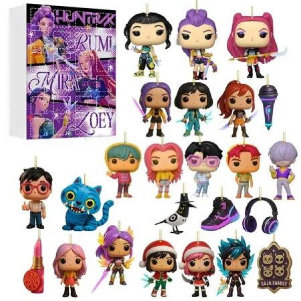 Kpop Demon Advent Calendar 24 Days Countdown Mini Toys Ornaments Gifts Holiday Halloween Christmas Gift