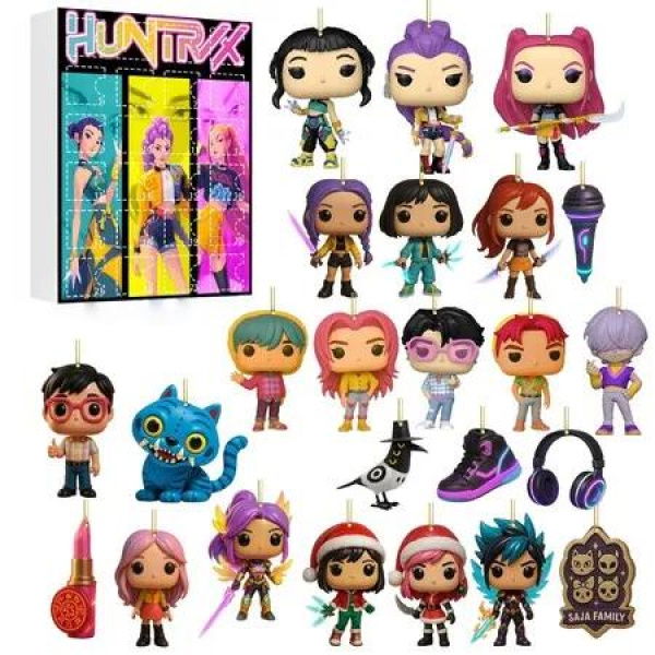 Kpop Demon Advent Calendar 24 Days Countdown Mini Toys Ornaments Gifts Holiday Halloween Christmas Gift