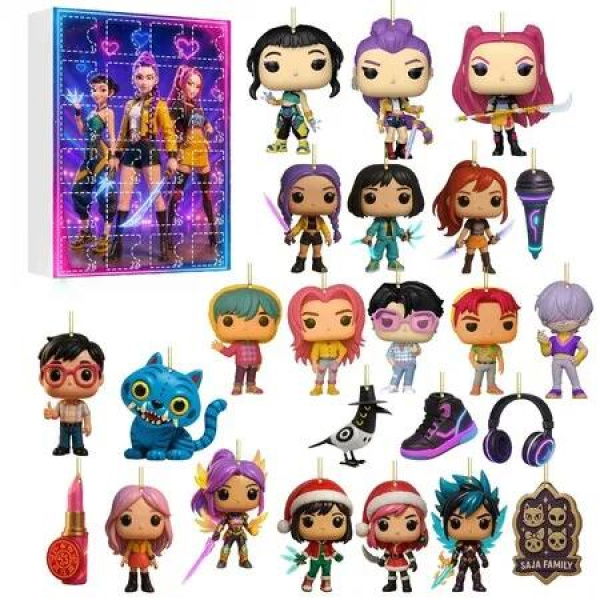 Kpop Demon Advent Calendar 24 Days Countdown Mini Toys Ornaments Gifts Holiday Halloween Christmas Gift