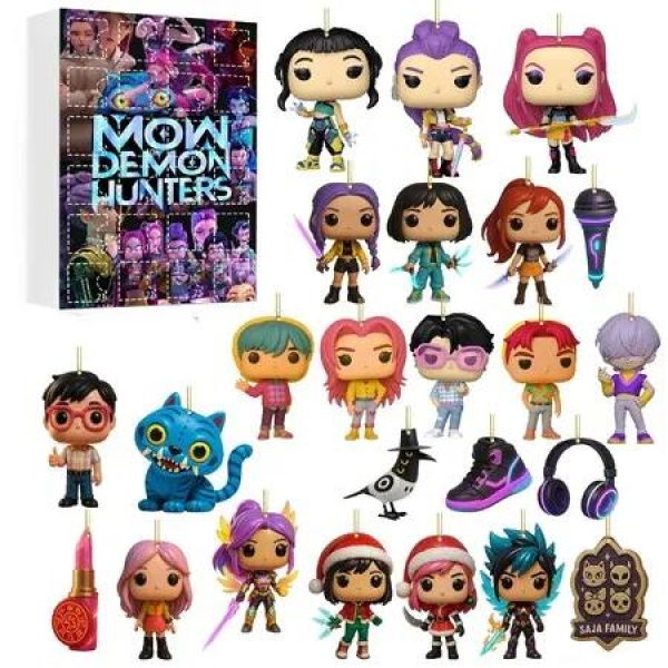 Kpop Demon Advent Calendar 24 Days Countdown Mini Toys Ornaments Gifts Holiday Halloween Christmas Gift