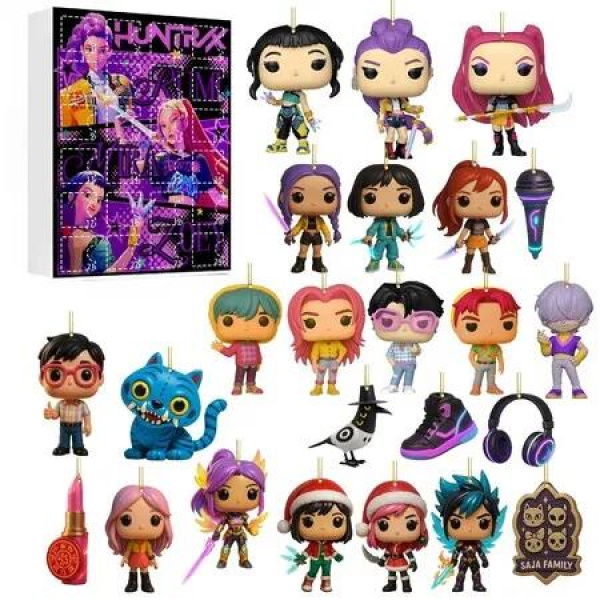 Kpop Demon Advent Calendar 24 Days Countdown Mini Toys Ornaments Gifts Holiday Halloween Christmas Gift
