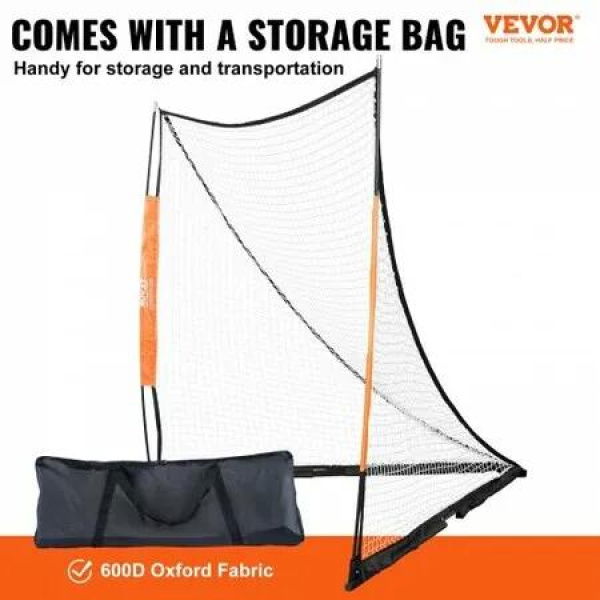 Lacrosse Goal 1.8mx1.8m Lacrosse Net Portable Lacrosse Goal with Carry Bag Fiberglass Rod Backyard Lacrosse Training Equipment Easy Setup Collegiat