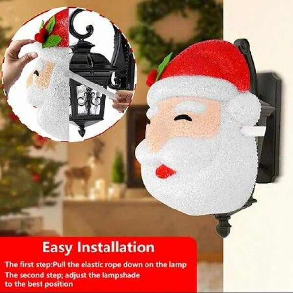 Lampshade Santa Claus Porch Light Cover Decoration Household Corridor (2 Pcs)