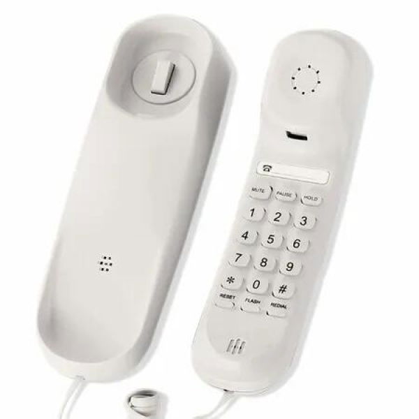 Landline Phone - Durable Corded Phone for The Office,Mini Phone uses HD Sound Chips,Making The Sound Clearer,It is Suitable for Office and Home use,and More (Warm White)