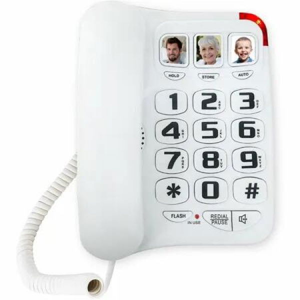 Landline Phones for Seniors,Big Button Phone for Seniors,Landline Phones for Home,with Picture Memory Speed Dial Function,Telephones for Hearing Impaired