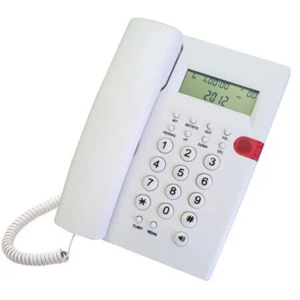 Landline Telephone Corded Desk Phone with Large Screen Superior Sound Quality Easy Installation for Office and Home Use Classic White