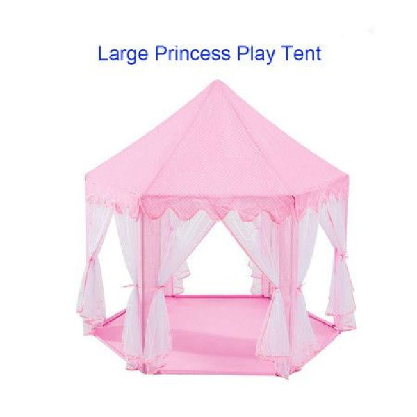 Large Princess Play Tent Castle Tulle Children Game House