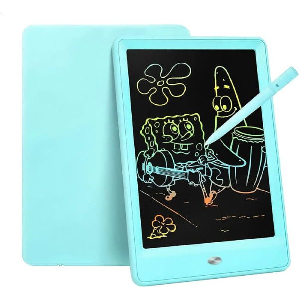 LCD Writing Tablet 10 Inch Doodle Board Electronic Drawing Tablet Drawing Pads 3-8 Years Old Kids Toddler (Blue)