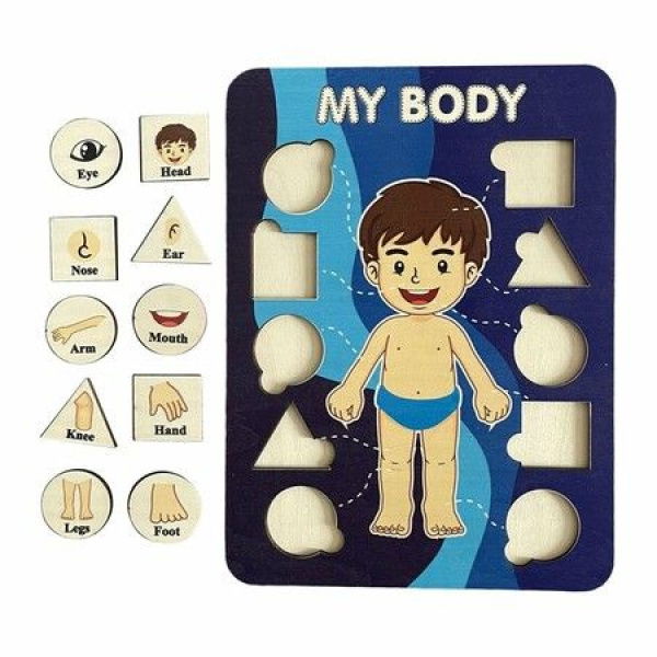 Learning Human Body Parts Body Puzzle For Kids Learning Activities Wood Peg Puzzle Game For Kids For Birthday Gift