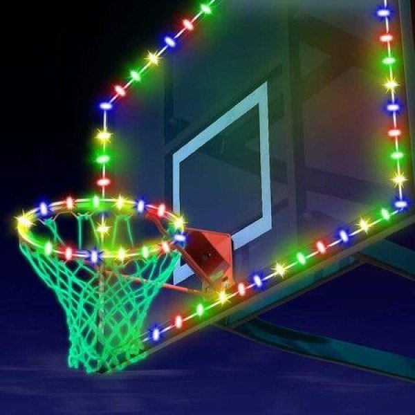 Led Basketball Hoop Light Rim And Backboard Outdoor For Hoop Outdoor With RemoteLight Up Basketball Rim LightBasketball Goal Light