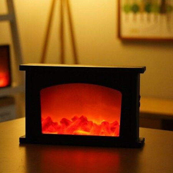 LED Fireplace Light Flame Lamp Fire Light Indoor And Outdoor Lantern Night Lighting For Decoration Gift - House