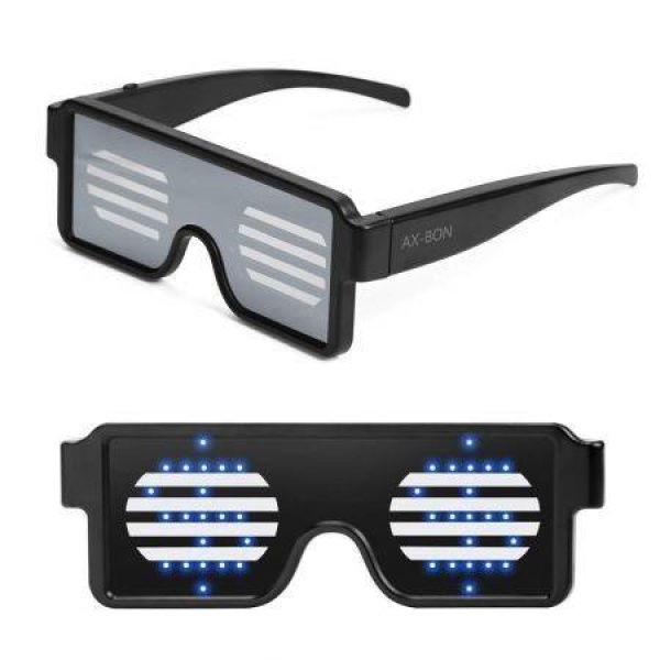 LED Glasses Grow Party Favor Super Cool Light Up Glasses With Display Pattern