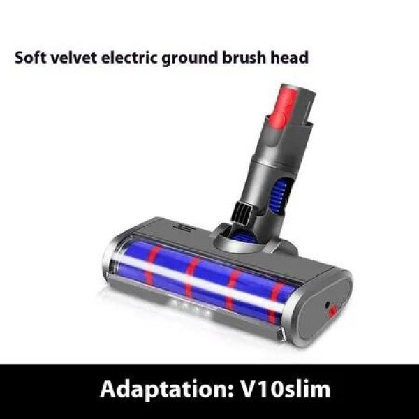 LED Motorhead for Dyson V10 slim Head Replacement with Soft Roller for Hard Floor Dust Detection Power Brush Vacuum Attachment