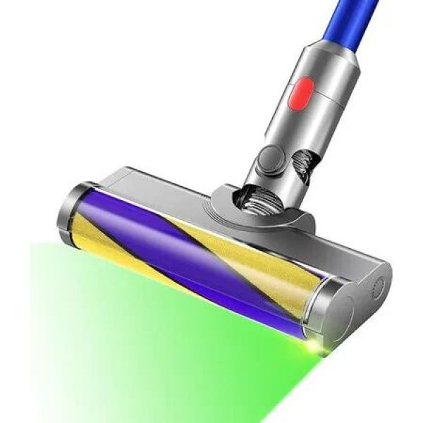 LED Motorhead for Dyson V10 slim V12slim Head Replacement with Soft Roller for Hard Floor Dust Detection Power Brush Vacuum Attachment