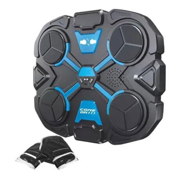 LED Music Boxing Machine For Kids Interactive Wall-Mounted Punch Pad With Gloves Fun Fitness Toy,Cardio And Coordination Game With Lights And Music Age3+