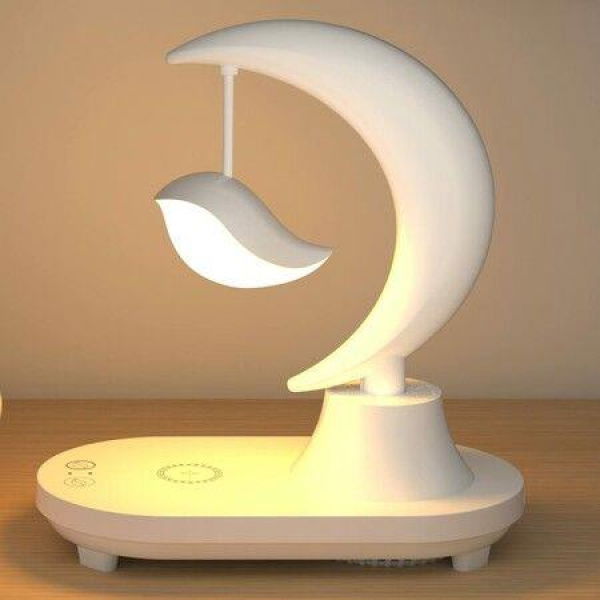 LED Night Light Music Bedside Lamp With Wireless Charger Bluetooth Speaker LED Atmosphere Lamp