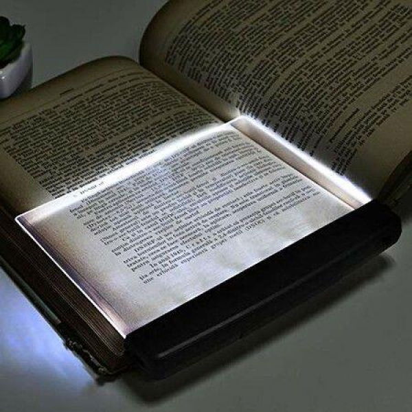 LED Reading Light Night Light Book Family Study Light Reading Lamp Portable Bookmark Light For Reading In Bed Car Motivational (Classic Style Black)