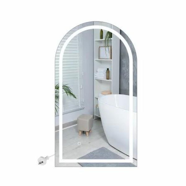 LED Wall Mirror Arch Anti-fog 50*90cm 50x90