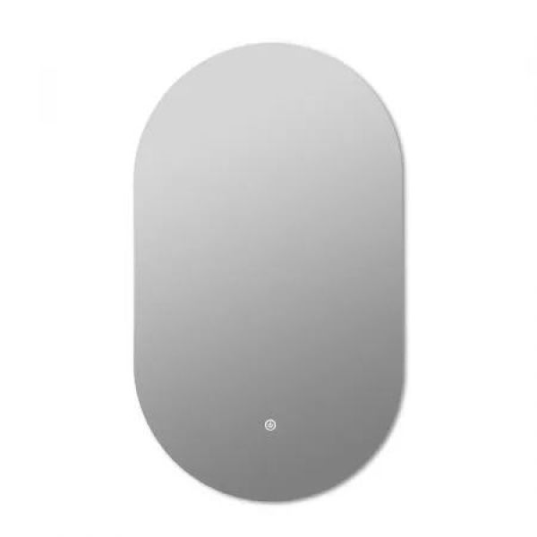 LED Wall Mirror Oval Anti-fog 50x75cm