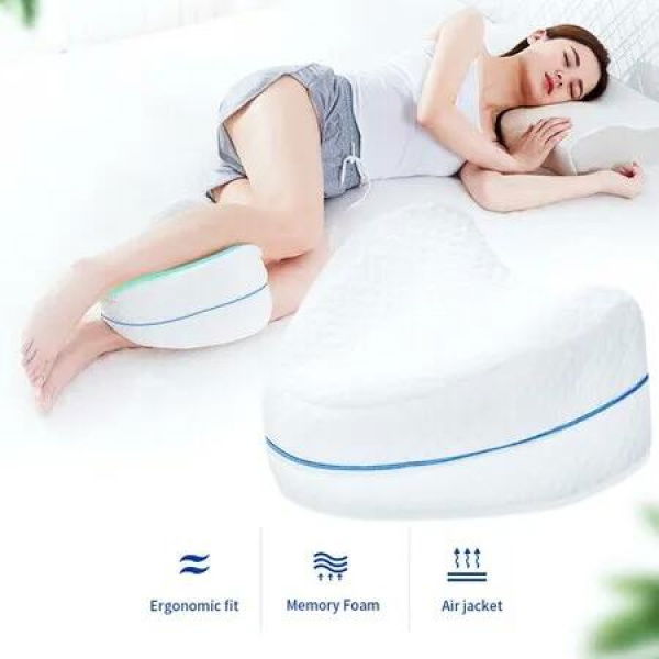 Leg and Knee Support Pillow for Sciatica, Back, Hips, Knees, Joints, and Pregnancy