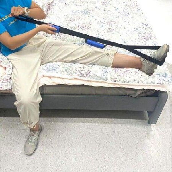 Leg Lifter Strap 40 Inches With Durable SS304 Foot Loop - Mobility Aid For Disabled And Elderly. Durable Tool For Hip & Knee Surgery Recovery.