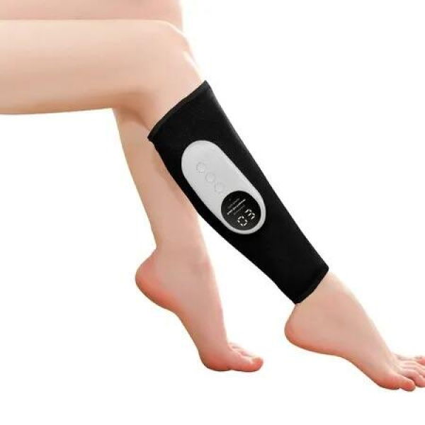 Leg Massager with Heat and Air Compression - 3 Intensities, 3 Modes, and Easy Operation for Enhanced Circulation and Muscle Relaxation - Perfect Gift(Single Black)