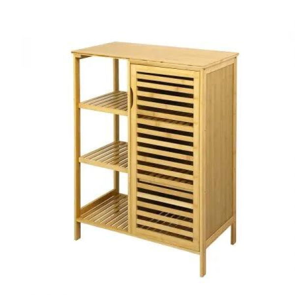 Levede Bathroom Bamboo Storage Cabinet Natural