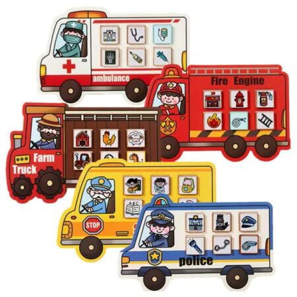 Life Scene Matching Game Wooden Early Education Matching Puzzle Toy Thinking Skills Training And Brainpower Exercises Perfect Gift Idea