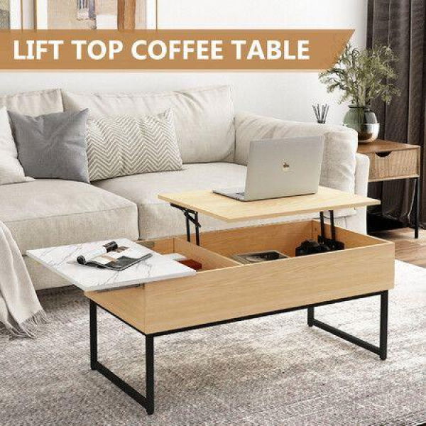 Lift Top Coffee Table Tea Dining Living Room Center Sofa Side With Storage Rising Up Furniture Desk Large Rectangle Modern Wood