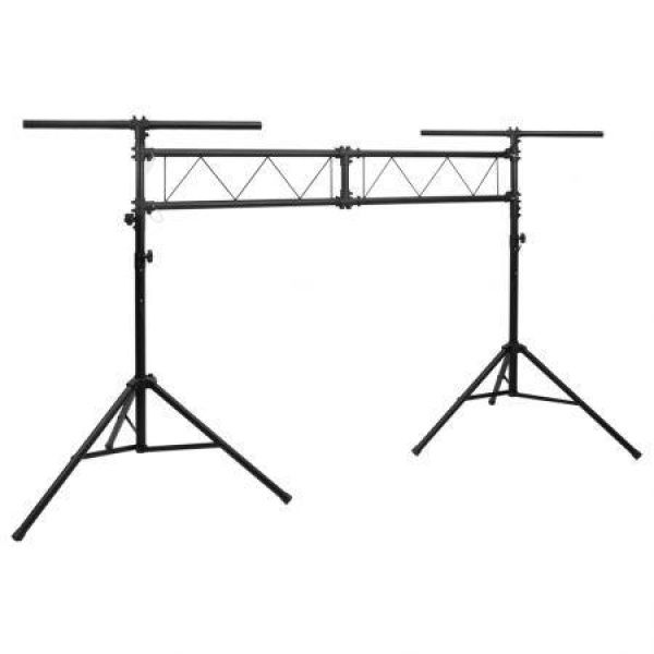 Light Stand Black 338x115x(180-300) Cm Steel.