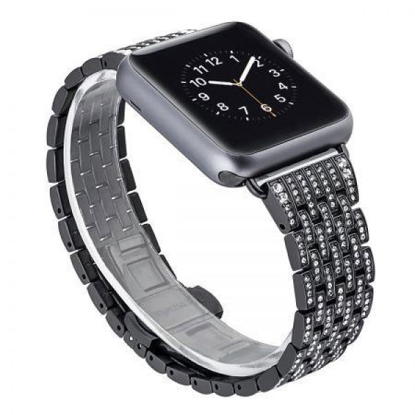Linked Stainless Steel Apple Watch IWatch Band 38mm 40mm 42mm 44mm Compatible