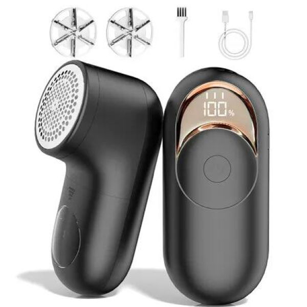 Lint Remover,Bobble Remover for Clothes,Rechargeable Fabric Shaver with LED Display & 3 Speeds,Effectively Sweater Defuzzer Remove Fluff,Lint,and Bobbles