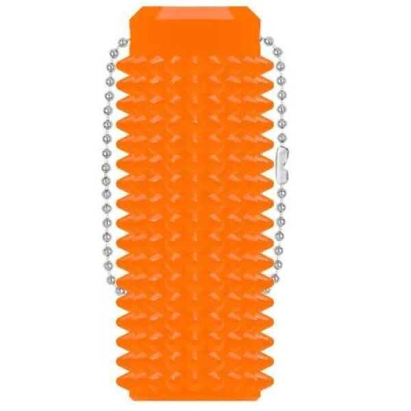 Little Ouchies Fidget Pocket-Sized Stim Keychain with Spiky Grippie Design,Anxiety Stress Relief Sensory Toy,Unique Gifts for Friends Family (Orange)