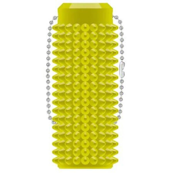 Little Ouchies Fidget Pocket-Sized Stim Keychain with Spiky Grippie Design,Anxiety Stress Relief Sensory Toy,Unique Gifts for Friends Family (Yellow)