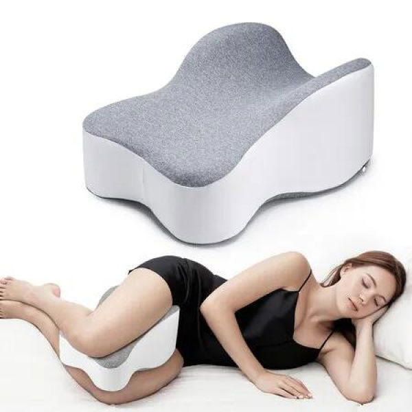 Long Knee Pillow for Side Sleeper Fully Support Thighs and Knees for Sciatica, Back, HIPS, Knees, Joints Relief