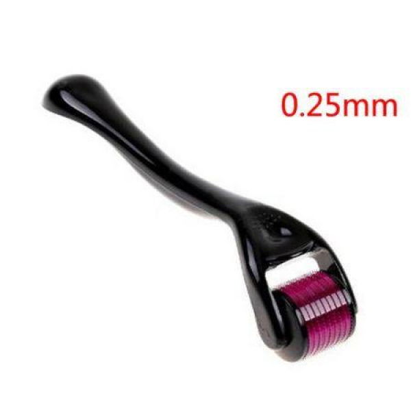 LUD 0.25mm Needles Derma Microneedle Skin Roller Dermatology Therapy System Black.